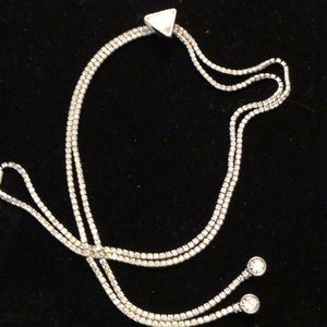 Merx Jewelry - Merx Silver Lariat Chain Merx Jewelry - Merx Silver Lariat Chain